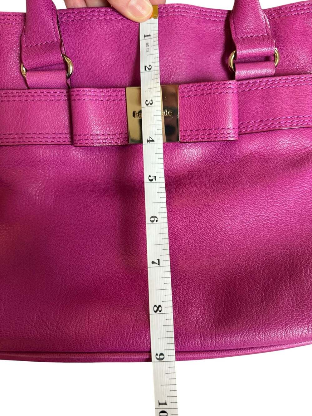 Kate Spade New York Primrose Hill Goldie Satchel in Fuchsia Pink - Picture 6 of 11